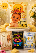 Load image into Gallery viewer, Personalized celebration chip bag product example