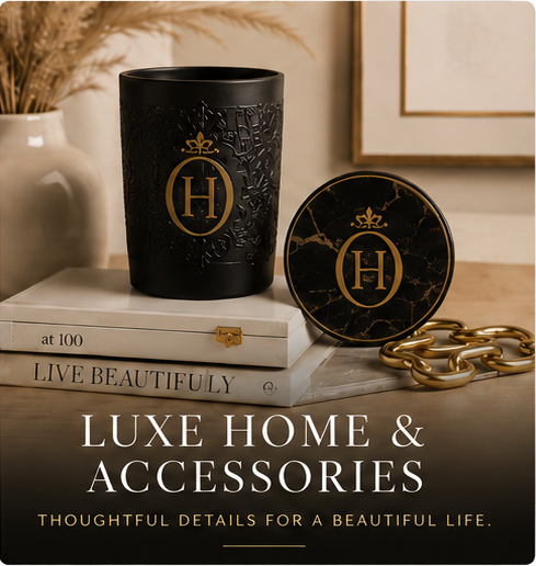 Luxe Home and Accessories collection by Haus of Opulence